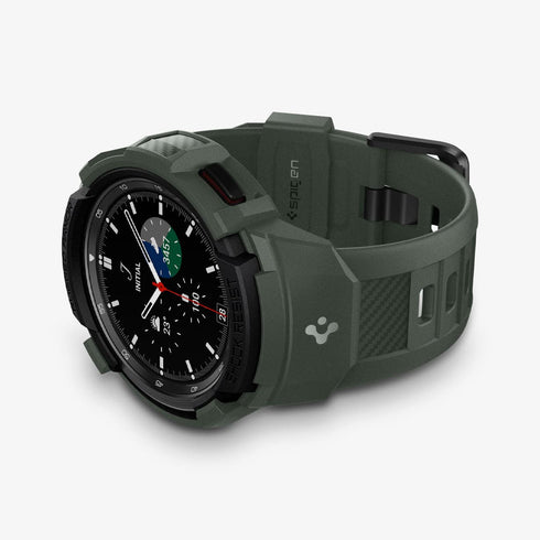 ACS06488 - Galaxy Watch 6 Classic (47mm) Case Rugged Armor Pro in black showing the front